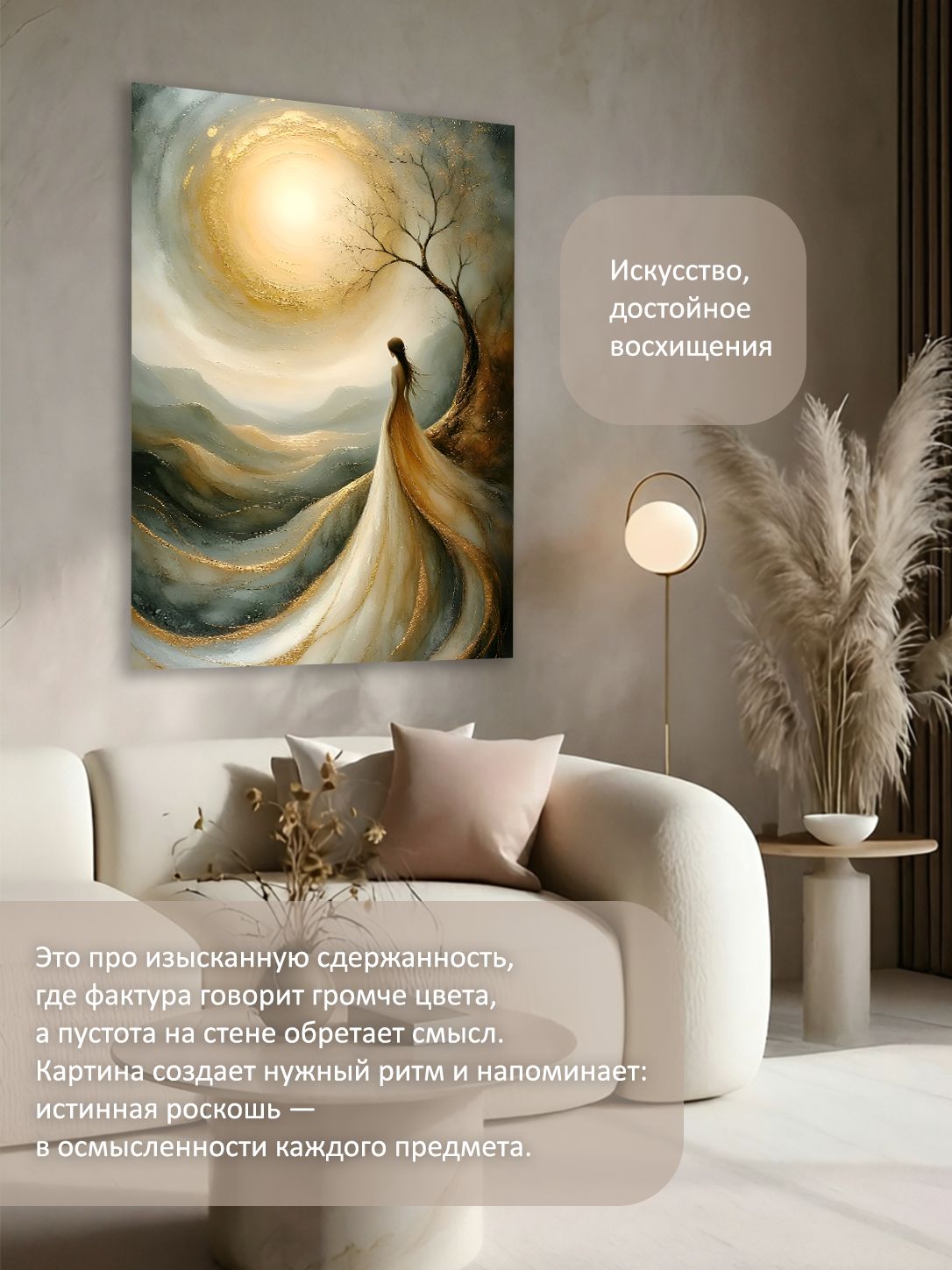 13549801561.jpg Картина на холсте интерьерная 60х80 см "Девушка и солнце" — изображение 2